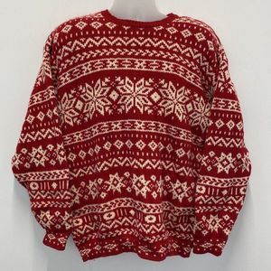 McADAM Knitwear Red Ugly Christmas Crewneck Sweater Size L